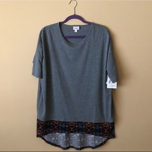 NWT LuLaRoe Irma Top Gray